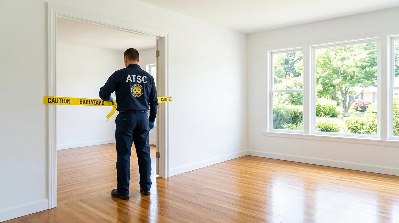 Certified biohazard cleanup crew performing Trauma Scene Cleanup in Mint Hill